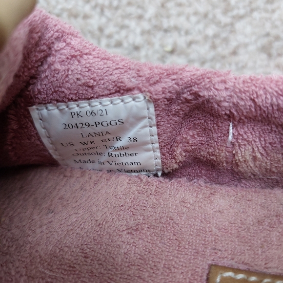 OluKai Lania Comfort Slip On Lightweight Gray Pink Slipper Size 8 - Picture 6 of 8